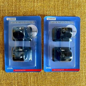 No Drill Curtain Rod Holders